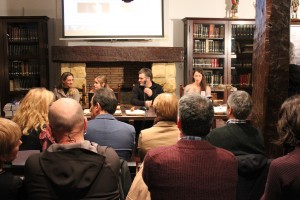 II Mintzanet Sariak: Aitziber Gurutzeaga (Bagera), Cristina Tapia eta Ritxi Lizartza (Mintzanet), eta Oihana Maritorena (aurkezlea), Donostian (2015/02/19)